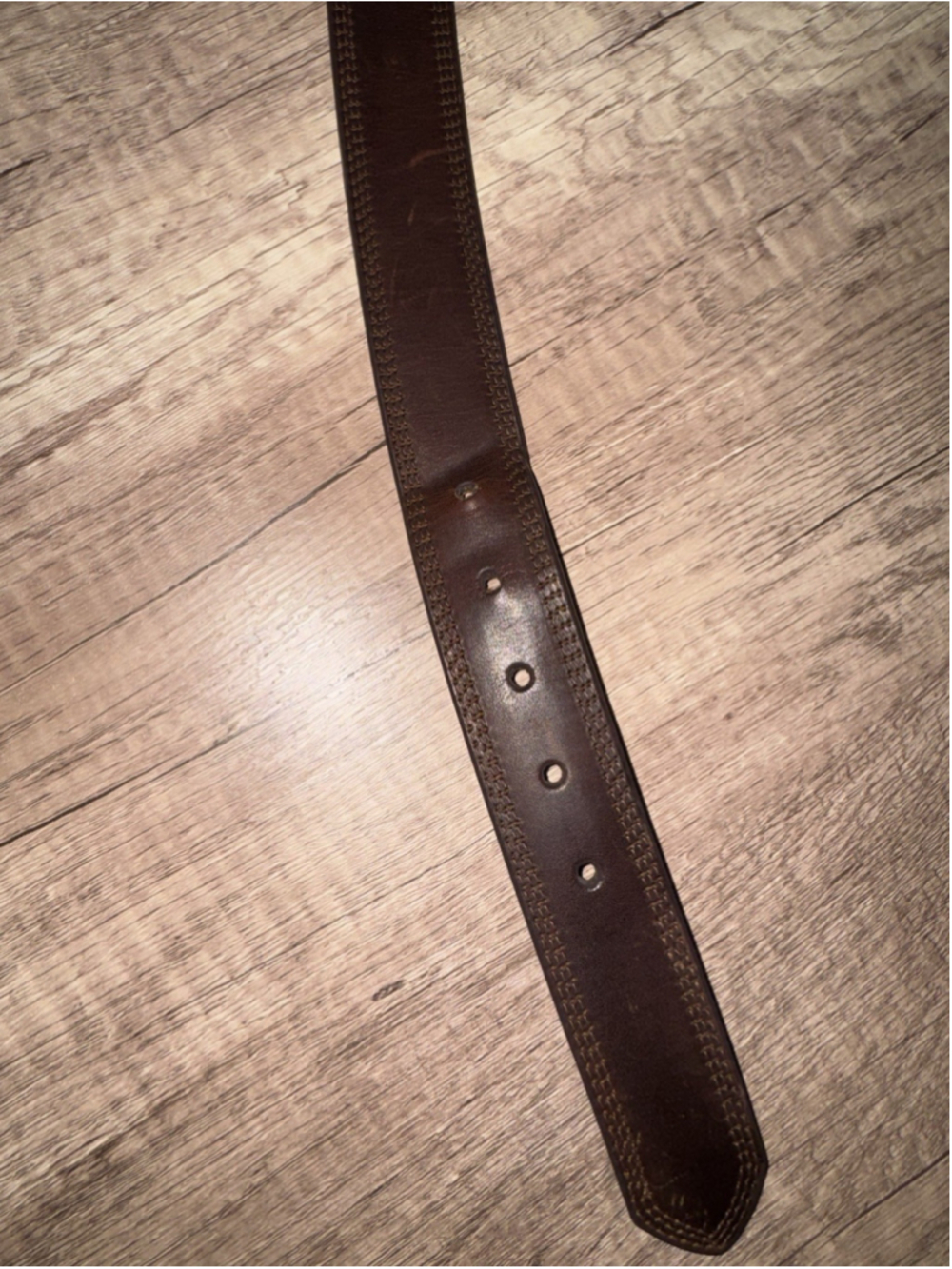 Ariat Brown Leather Belt Size 40 Western Ranch Cowboy Workwear Genuine Leather - Picture 7 of 14